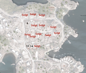Oversiktskart Litlestraumen, Kråko Sjøhytteområde